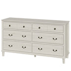 Commode à 6 tiroirs, très grande, gris clair
