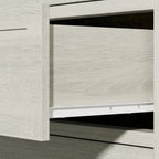 Commode à 6 tiroirs, très grande, gris clair
