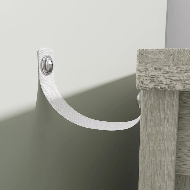 Commode à 6 tiroirs, très grande, gris clair