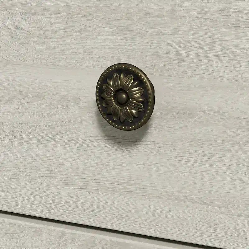Commode à 6 tiroirs, très grande, gris clair