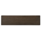 Table d'appoint marron — Largeur 72 x Profondeur 18 x Hauteur 34,75