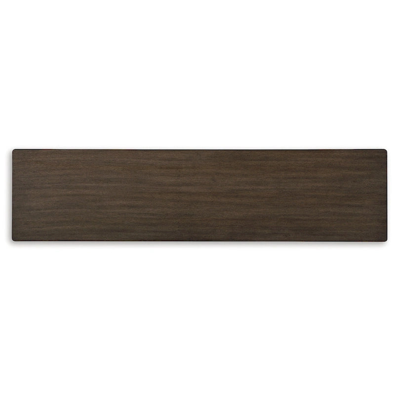 Table d'appoint marron — Largeur 72 x Profondeur 18 x Hauteur 34,75