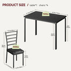 Table et chaises pour quatre