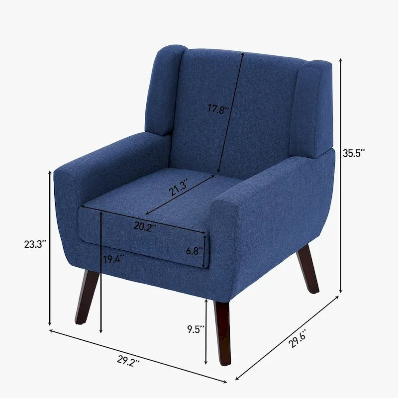 Fauteuil d'appoint moderne rembourré