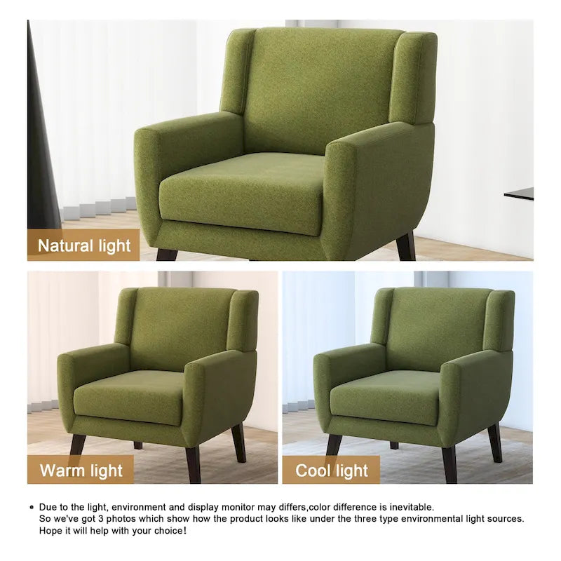 Fauteuil d'appoint moderne rembourré
