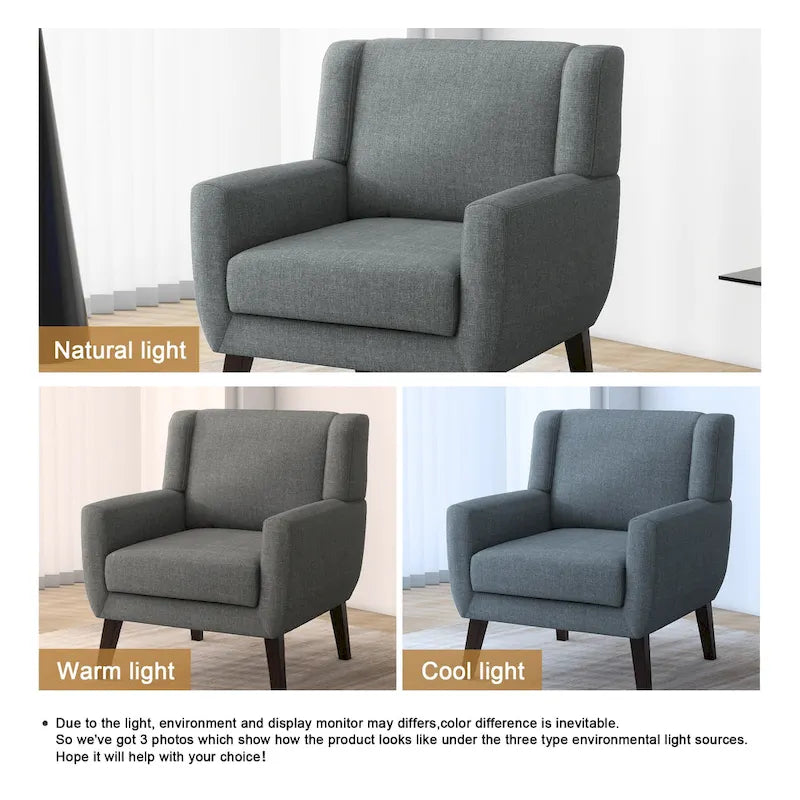 Fauteuil d'appoint moderne rembourré