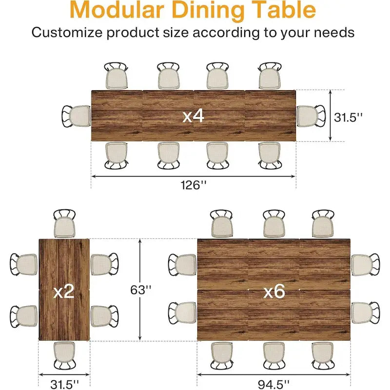 Table à manger carrée en bois de 31,5 pouces avec base en métal