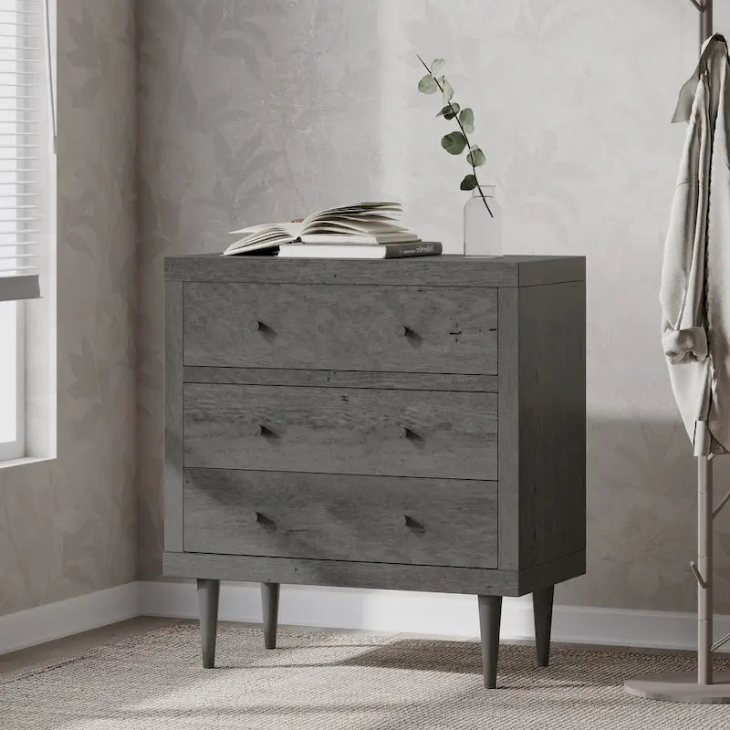 Nystrom Mid Century Modern 3 Drawer Chest by Christopher Knight Home