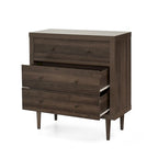 Commode trois tiroirs de style moderne du milieu du siècle