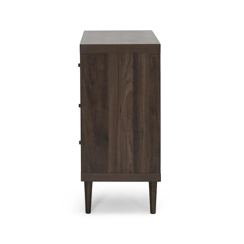 Commode trois tiroirs de style moderne du milieu du siècle