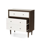 Commode trois tiroirs de style moderne du milieu du siècle