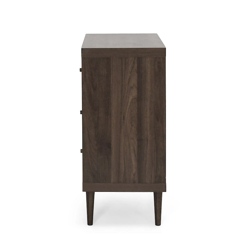 Commode trois tiroirs de style moderne du milieu du siècle
