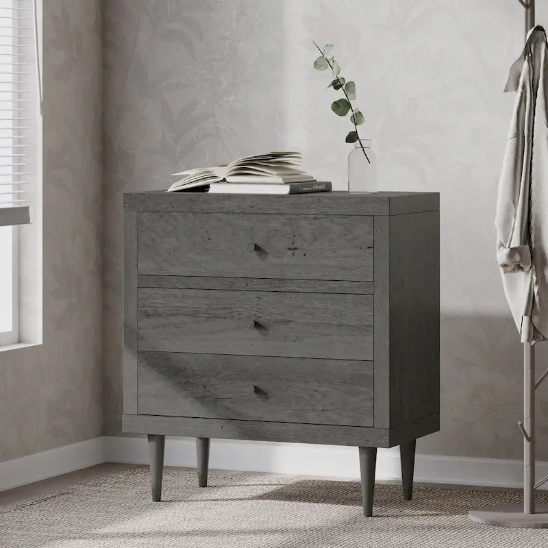 Commode trois tiroirs de style moderne du milieu du siècle