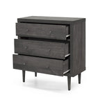 Commode trois tiroirs de style moderne du milieu du siècle