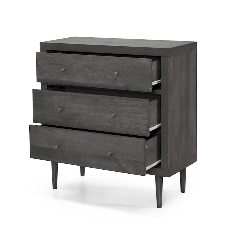 Commode trois tiroirs de style moderne du milieu du siècle