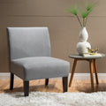 Chaise en tissu moderne sans accoudoirs — Longueur 22.50 x Largeur 29.50 x Hauteur 32.00