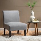 Chaise en tissu moderne sans accoudoirs — Longueur 22.50 x Largeur 29.50 x Hauteur 32.00