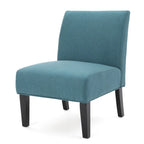 Chaise en tissu moderne sans accoudoirs — Longueur 22.50 x Largeur 29.50 x Hauteur 32.00