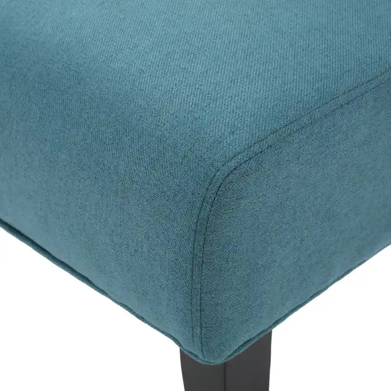 Chaise en tissu moderne sans accoudoirs — Longueur 22.50 x Largeur 29.50 x Hauteur 32.00