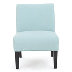 Chaise en tissu moderne sans accoudoirs — Longueur 22.50 x Largeur 29.50 x Hauteur 32.00