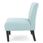 Chaise en tissu moderne sans accoudoirs — Longueur 22.50 x Largeur 29.50 x Hauteur 32.00