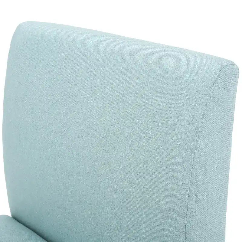 Chaise en tissu moderne sans accoudoirs — Longueur 22.50 x Largeur 29.50 x Hauteur 32.00