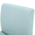 Chaise en tissu moderne sans accoudoirs — Longueur 22.50 x Largeur 29.50 x Hauteur 32.00