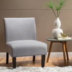 Chaise en tissu moderne sans accoudoirs — Longueur 22.50 x Largeur 29.50 x Hauteur 32.00