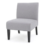 Chaise en tissu moderne sans accoudoirs — Longueur 22.50 x Largeur 29.50 x Hauteur 32.00