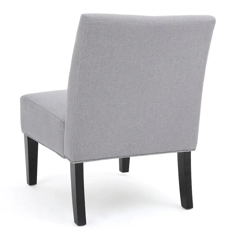 Chaise en tissu moderne sans accoudoirs — Longueur 22.50 x Largeur 29.50 x Hauteur 32.00