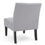 Chaise en tissu moderne sans accoudoirs — Longueur 22.50 x Largeur 29.50 x Hauteur 32.00