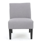 Chaise en tissu moderne sans accoudoirs — Longueur 22.50 x Largeur 29.50 x Hauteur 32.00