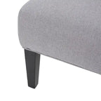 Chaise en tissu moderne sans accoudoirs — Longueur 22.50 x Largeur 29.50 x Hauteur 32.00