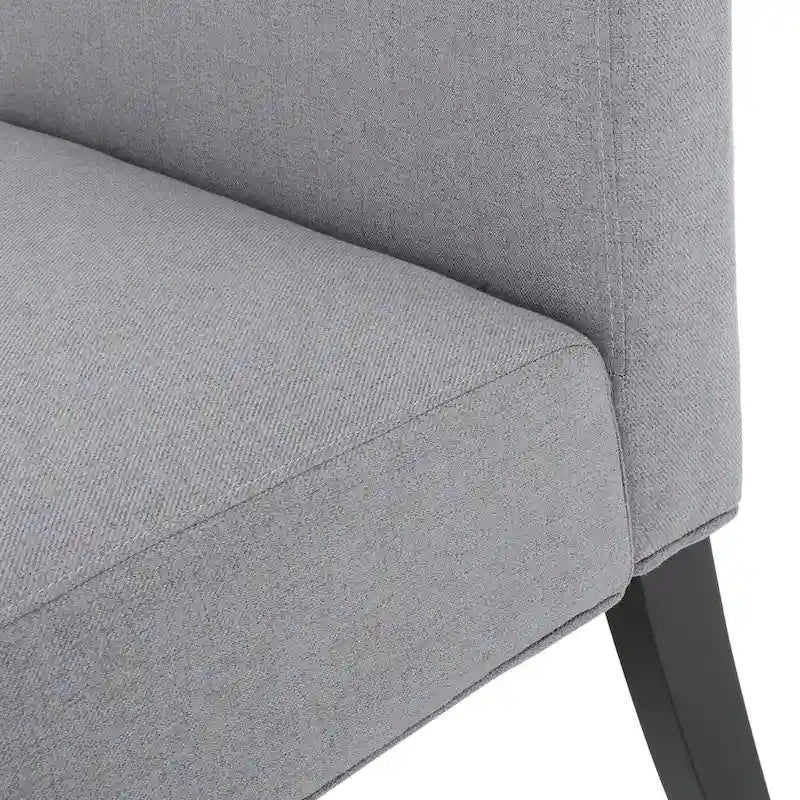 Chaise en tissu moderne sans accoudoirs — Longueur 22.50 x Largeur 29.50 x Hauteur 32.00