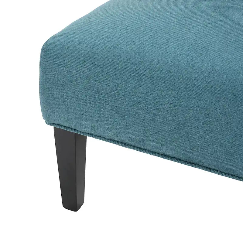Chaise en tissu moderne sans accoudoirs — Longueur 22.50 x Largeur 29.50 x Hauteur 32.00