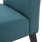 Chaise en tissu moderne sans accoudoirs — Longueur 22.50 x Largeur 29.50 x Hauteur 32.00