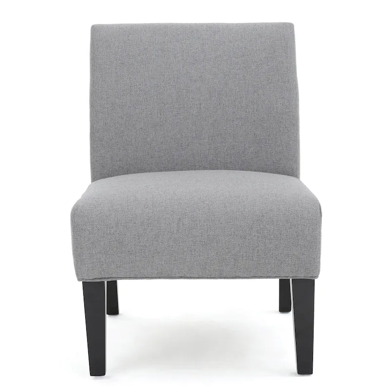 Chaise en tissu moderne sans accoudoirs — Longueur 22.50 x Largeur 29.50 x Hauteur 32.00