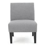Chaise en tissu moderne sans accoudoirs — Longueur 22.50 x Largeur 29.50 x Hauteur 32.00