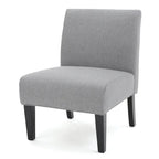 Chaise en tissu moderne sans accoudoirs — Longueur 22.50 x Largeur 29.50 x Hauteur 32.00