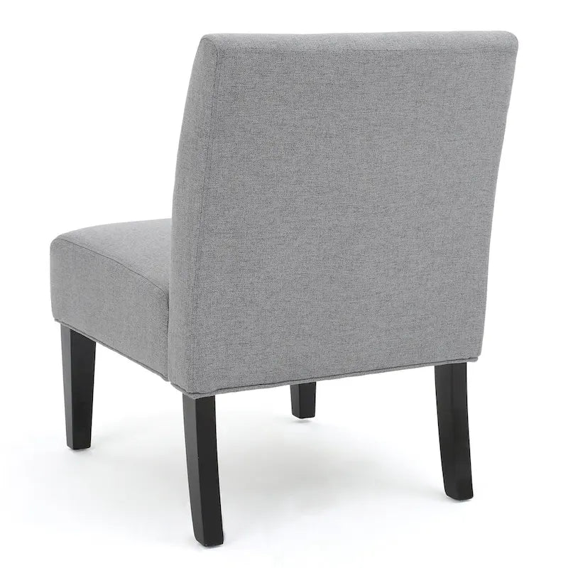Chaise en tissu moderne sans accoudoirs — Longueur 22.50 x Largeur 29.50 x Hauteur 32.00