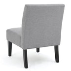 Chaise en tissu moderne sans accoudoirs — Longueur 22.50 x Largeur 29.50 x Hauteur 32.00