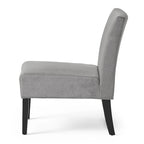 Chaise en tissu moderne sans accoudoirs — Longueur 22.50 x Largeur 29.50 x Hauteur 32.00