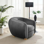 Fauteuil Abundant en Velours Performance