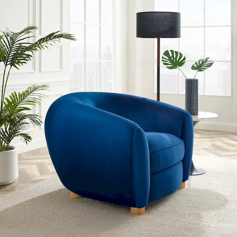 Fauteuil Abundant en Velours Performance