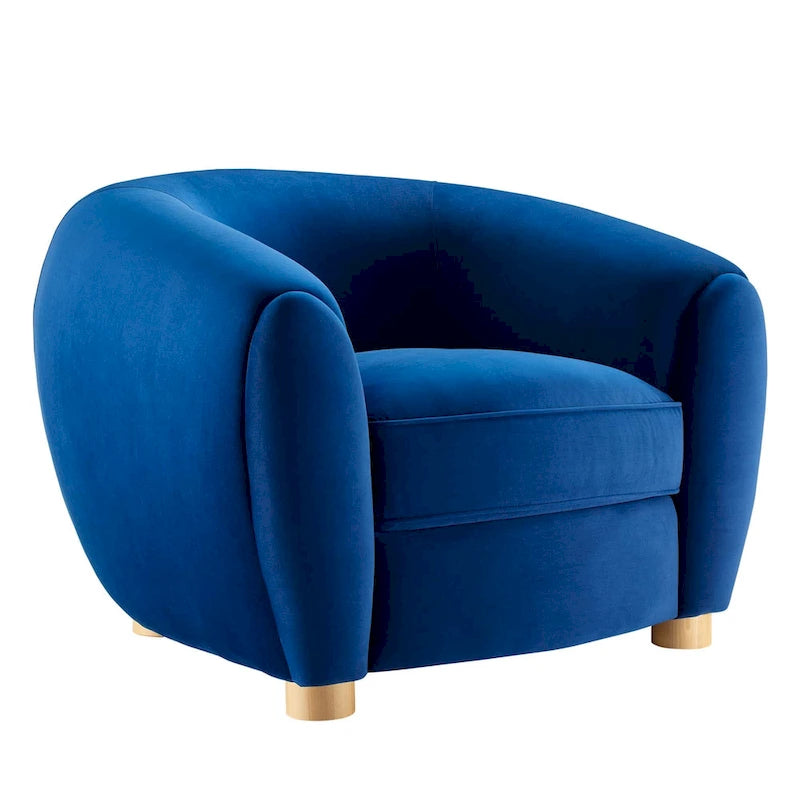 Fauteuil Abundant en Velours Performance