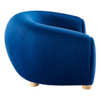 Fauteuil Abundant en Velours Performance