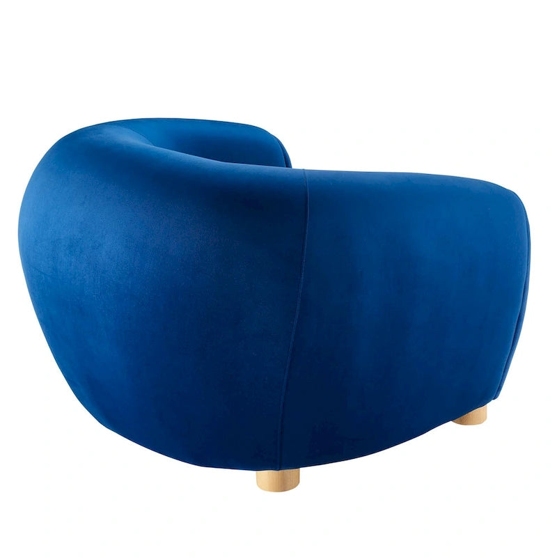 Fauteuil Abundant en Velours Performance