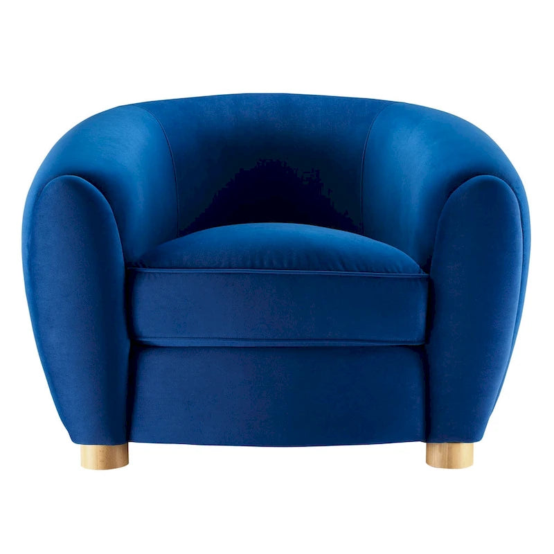 Fauteuil Abundant en Velours Performance