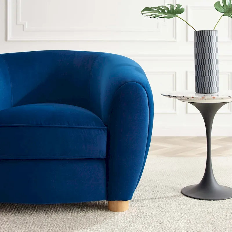 Fauteuil Abundant en Velours Performance