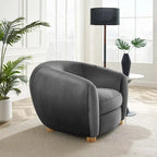 Fauteuil Abundant en Velours Performance